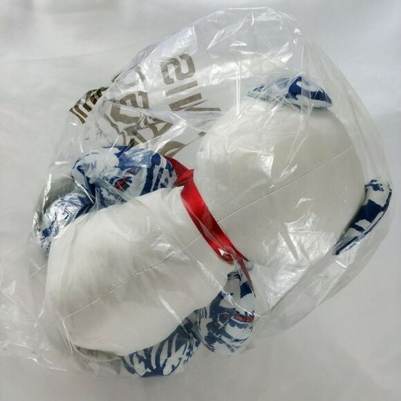 Dennis Basso Home Teddy Bear White Blue Red Cloth Tapestry Print - Picture 6 of 9